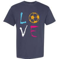 Love Soccer Girl Funny Soccer Player Garment-Dyed Heavyweight T-Shirt