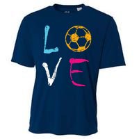 Love Soccer Girl Funny Soccer Player Cooling Performance Crew T-Shirt