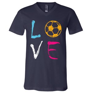 Love Soccer Girl Funny Soccer Player V-Neck T-Shirt