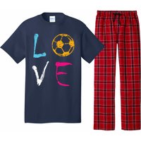 Love Soccer Girl Funny Soccer Player Pajama Set