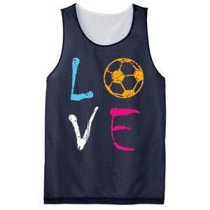 Love Soccer Girl Funny Soccer Player Mesh Reversible Basketball Jersey Tank