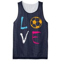 Love Soccer Girl Funny Soccer Player Mesh Reversible Basketball Jersey Tank