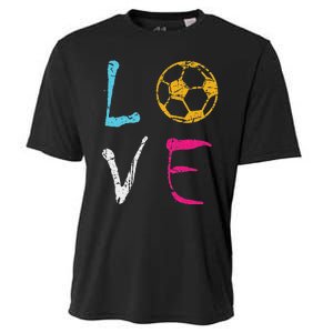 Love Soccer Girl Funny Soccer Player Cooling Performance Crew T-Shirt