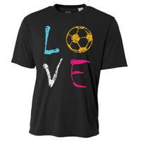 Love Soccer Girl Funny Soccer Player Cooling Performance Crew T-Shirt