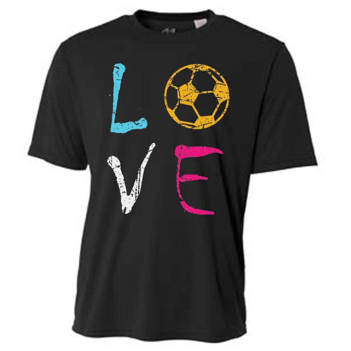 Love Soccer Girl Funny Soccer Player Cooling Performance Crew T-Shirt