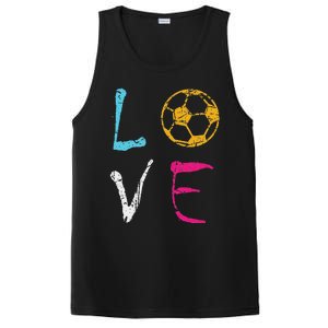 Love Soccer Girl Funny Soccer Player PosiCharge Competitor Tank