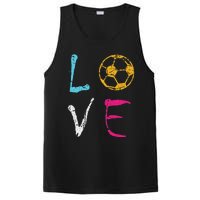 Love Soccer Girl Funny Soccer Player PosiCharge Competitor Tank