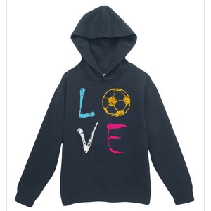 Love Soccer Girl Funny Soccer Player Urban Pullover Hoodie