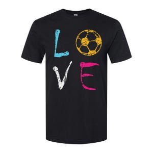 Love Soccer Girl Funny Soccer Player Softstyle CVC T-Shirt