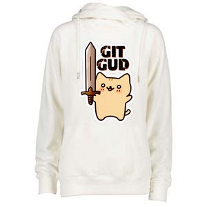 Lyra Stormclaw Git Gud Womens Funnel Neck Pullover Hood