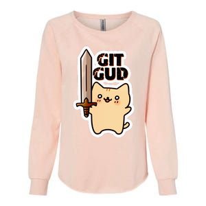 Lyra Stormclaw Git Gud Womens California Wash Sweatshirt