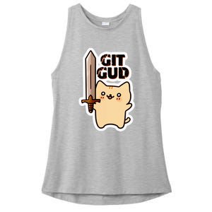 Lyra Stormclaw Git Gud Ladies PosiCharge Tri-Blend Wicking Tank