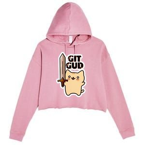 Lyra Stormclaw Git Gud Crop Fleece Hoodie