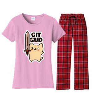 Lyra Stormclaw Git Gud Women's Flannel Pajama Set