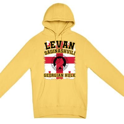 Levan Saginashvili Arm Wrestling Champion Premium Pullover Hoodie