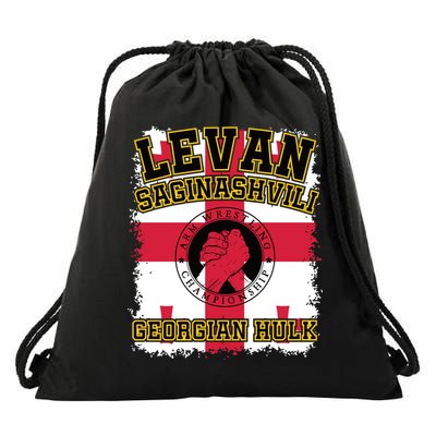 Levan Saginashvili Arm Wrestling Champion Drawstring Bag