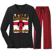 Levan Saginashvili Arm Wrestling Champion Women's Long Sleeve Flannel Pajama Set 