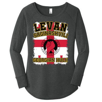 Levan Saginashvili Arm Wrestling Champion Women's Perfect Tri Tunic Long Sleeve Shirt