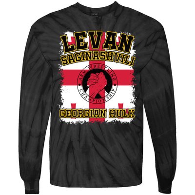 Levan Saginashvili Arm Wrestling Champion Tie-Dye Long Sleeve Shirt