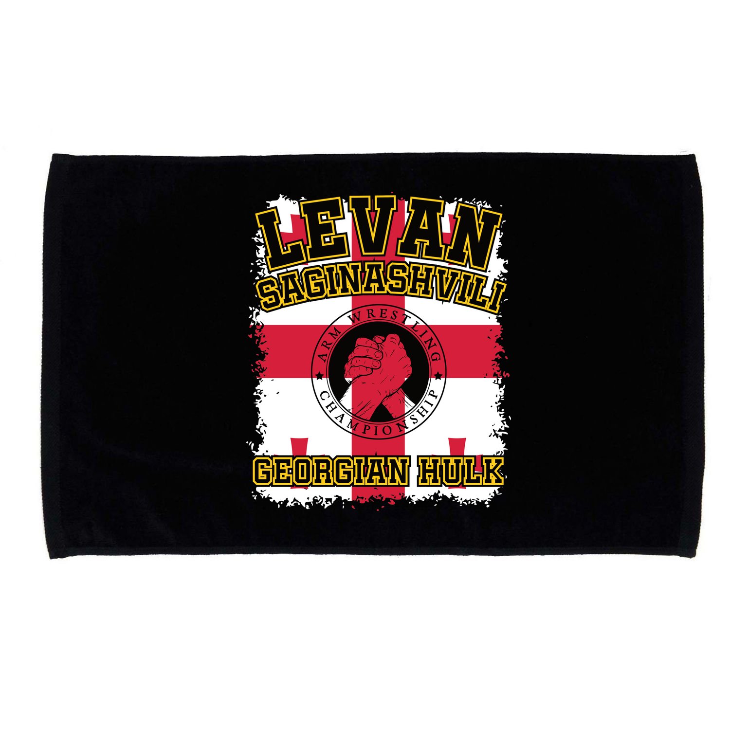 Levan Saginashvili Arm Wrestling Champion Microfiber Hand Towel