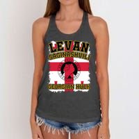 Levan Saginashvili Arm Wrestling Champion Women's Knotted Racerback Tank