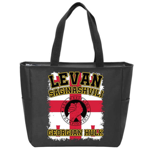 Levan Saginashvili Arm Wrestling Champion Zip Tote Bag