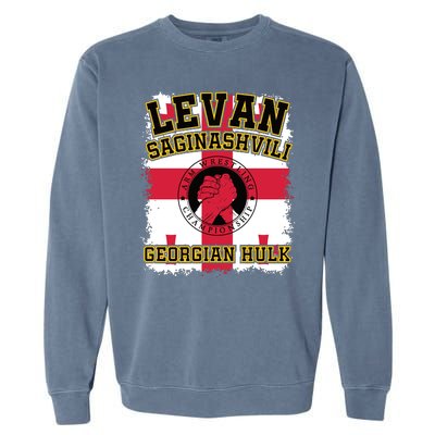 Levan Saginashvili Arm Wrestling Champion Garment-Dyed Sweatshirt