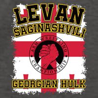Levan Saginashvili Arm Wrestling Champion Vector Backpack