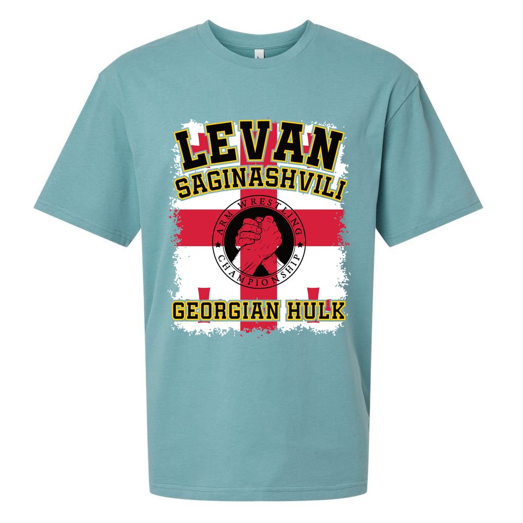 Levan Saginashvili Arm Wrestling Champion Sueded Cloud Jersey T-Shirt