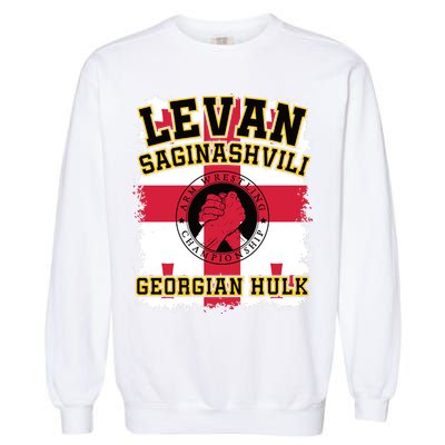 Levan Saginashvili Arm Wrestling Champion Garment-Dyed Sweatshirt