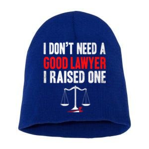 Law School Graduation Master Degree Lawyer Parents Dad Mom Gift Short Acrylic Beanie