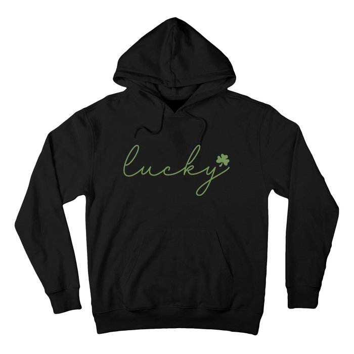 Lucky Shamrock Groovy St Patrick Day Hoodie