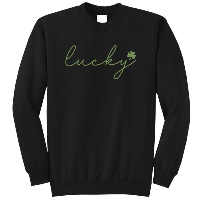 Lucky Shamrock Groovy St Patrick Day Sweatshirt