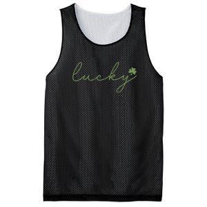 Lucky Shamrock Groovy St Patrick Day Mesh Reversible Basketball Jersey Tank