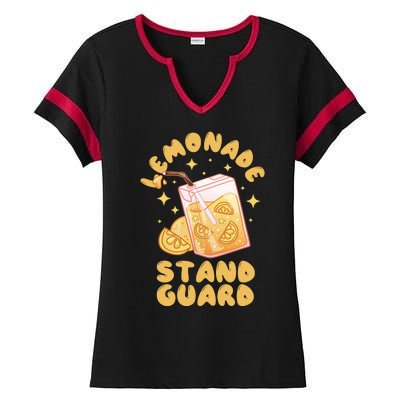 Lemonade Stand Guard Ladies Halftime Notch Neck Tee