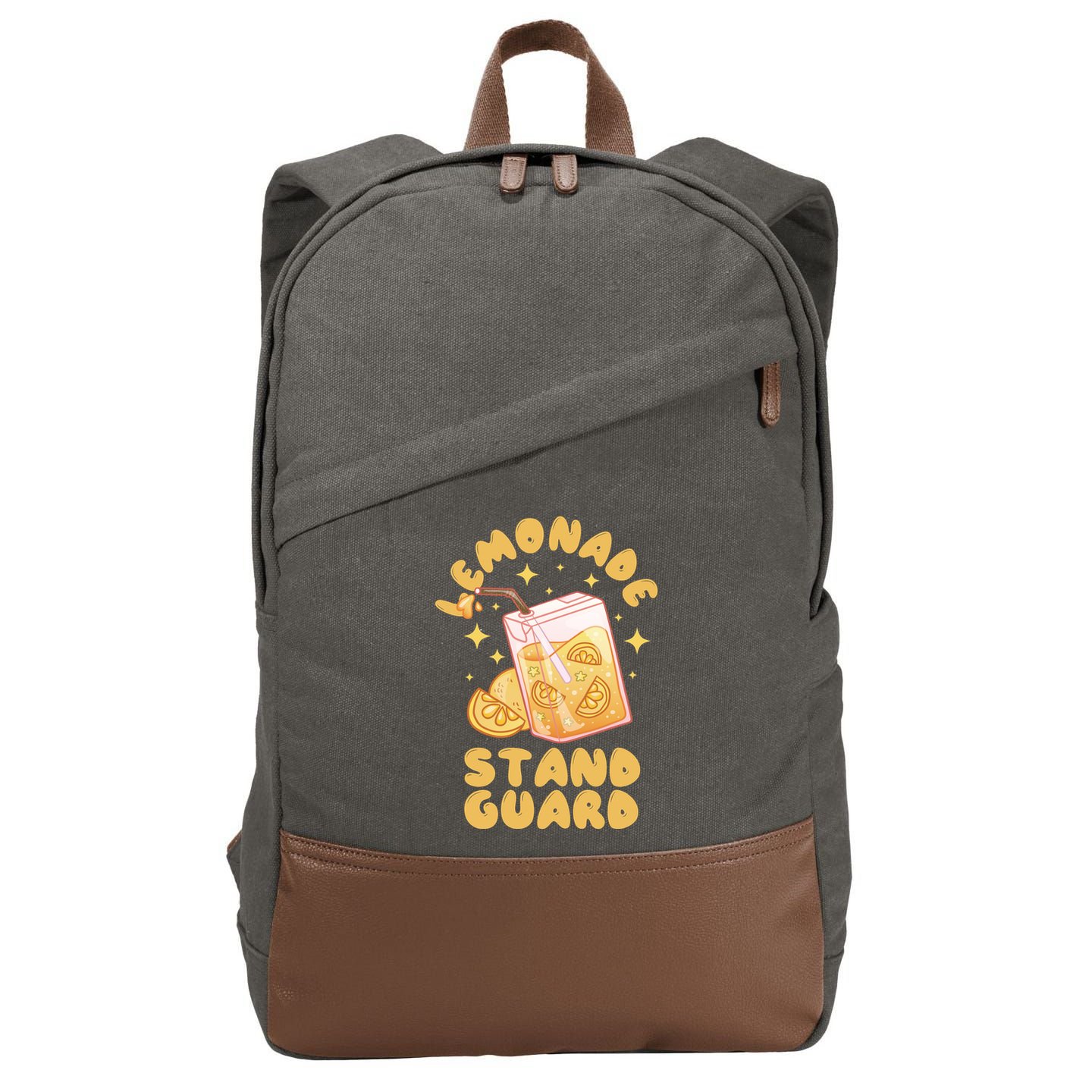 Lemonade Stand Guard Cotton Canvas Backpack