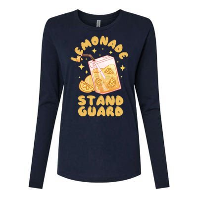 Lemonade Stand Guard Womens Cotton Relaxed Long Sleeve T-Shirt