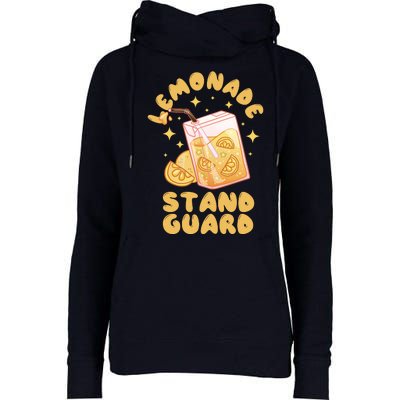 Lemonade Stand Guard Womens Funnel Neck Pullover Hood