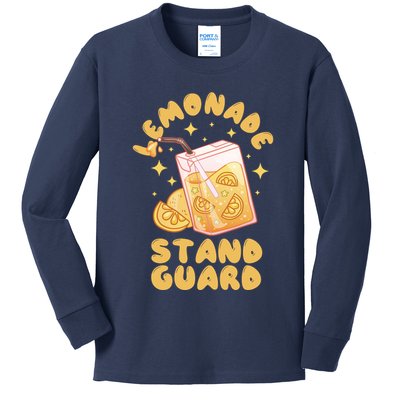 Lemonade Stand Guard Kids Long Sleeve Shirt