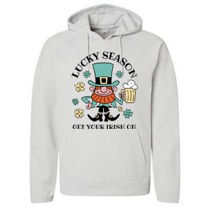 Lucky Season Get Your Irish On Leprechaun Performance Fleece Hoodie