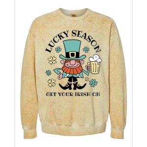 Lucky Season Get Your Irish On Leprechaun Colorblast Crewneck Sweatshirt