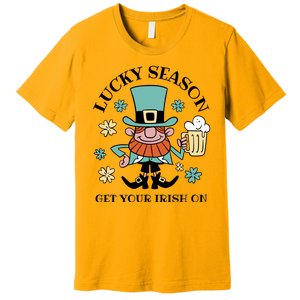 Lucky Season Get Your Irish On Leprechaun Premium T-Shirt