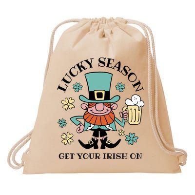 Lucky Season Get Your Irish On Leprechaun Drawstring Bag