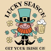 Lucky Season Get Your Irish On Leprechaun Drawstring Bag