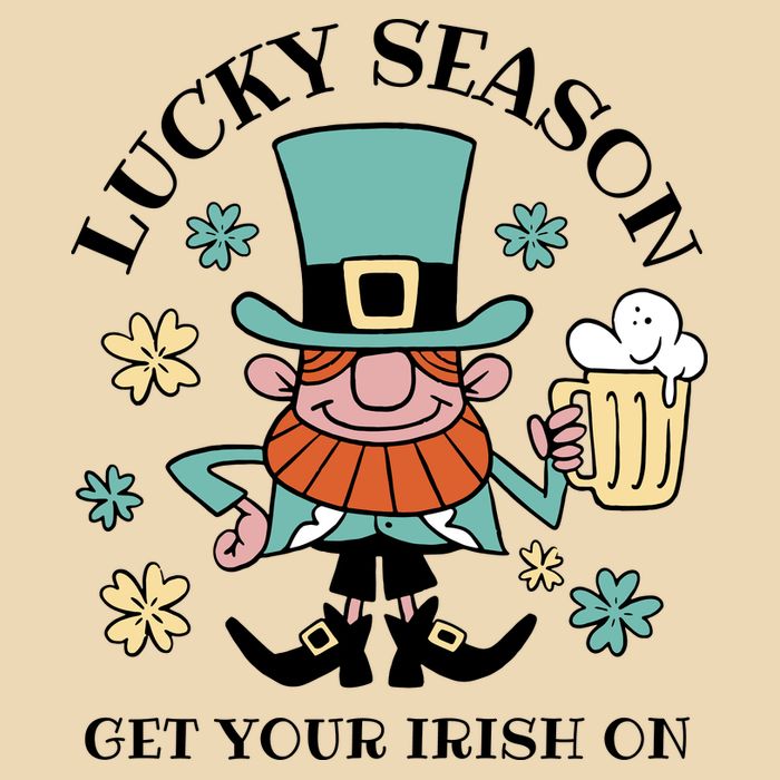 Lucky Season Get Your Irish On Leprechaun Drawstring Bag