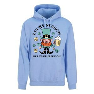 Lucky Season Get Your Irish On Leprechaun Unisex Surf Hoodie