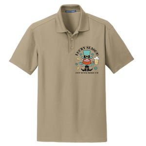 Lucky Season Get Your Irish On Leprechaun Dry Zone Grid Polo