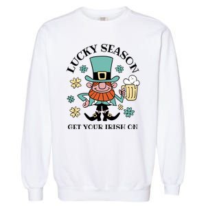 Lucky Season Get Your Irish On Leprechaun Garment-Dyed Sweatshirt