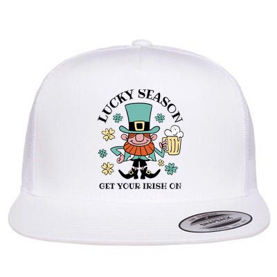 Lucky Season Get Your Irish On Leprechaun Flat Bill Trucker Hat