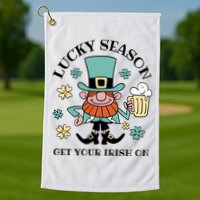 Lucky Season Get Your Irish On Leprechaun Golf Towel